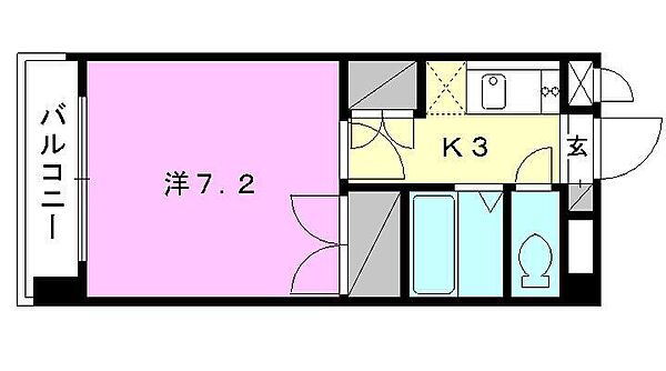 ジョイフル第5祝谷 403 号室｜愛媛県松山市祝谷6丁目(賃貸マンション1K・4階・23.49㎡)の写真 その2