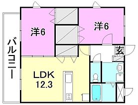 VENTVERDE Grandside 304 号室 ｜ 愛媛県松山市和泉南1丁目（賃貸マンション2LDK・3階・59.81㎡） その2