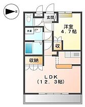 シェルハイツＭ 103 号室 ｜ 愛媛県松山市今在家4丁目（賃貸マンション1LDK・1階・41.25㎡） その2