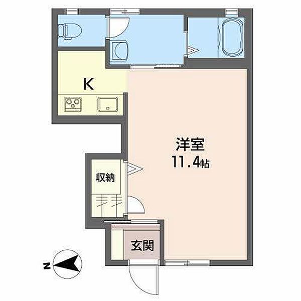 ブランシェ余戸 102 号室｜愛媛県松山市余戸南3丁目(賃貸アパート1R・1階・33.47㎡)の写真 その2