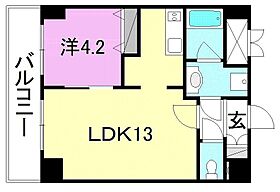 佐伯ビルディングス 5-D 号室 ｜ 愛媛県松山市宮田町（賃貸マンション1LDK・5階・43.66㎡） その2