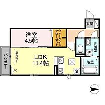 蓮（REN） 103 号室 ｜ 愛媛県松山市中村2丁目（賃貸アパート1LDK・1階・41.01㎡） その2