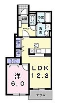 メアリー・ローズ5 103 号室 ｜ 愛媛県松山市今在家1丁目（賃貸アパート1LDK・1階・45.72㎡） その2