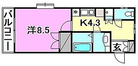 ビジュティエ桑原 205 号室 ｜ 愛媛県松山市桑原3丁目（賃貸マンション1K・2階・35.02㎡） その2