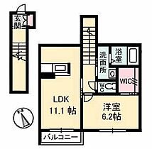 グリナージュ北山越 202 号室 ｜ 愛媛県松山市山越3丁目（賃貸アパート1LDK・2階・48.88㎡） その2