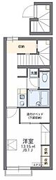 レオパレスTAKANAWA 1Kの間取図画像