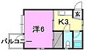 カンパニュラ北代2階2.3万円