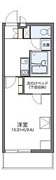レオパレスマドンナ2 1Kの間取図画像