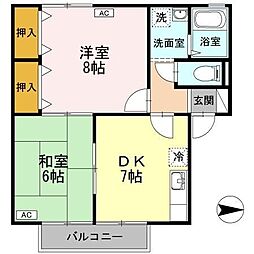間取図画像 2DK