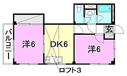 間取図画像 2DK