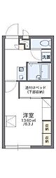 レオパレスブランはじめ 1Kの間取図画像
