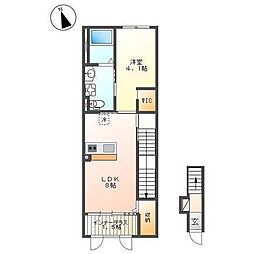 間取図画像 1LDK