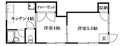 メゾン・ド・フェニックス祝谷 2Kの間取図画像