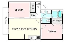 間取図画像 2LDK
