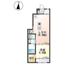 グランルアーナ 1LDKの間取図画像
