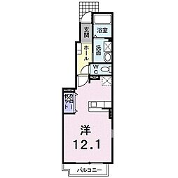 ピエタフィリアーレ椿B ワンルームの間取図画像