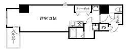 メイフェアコエックスプレミアム 1307 号室 13階ワンルームの間取り
