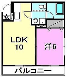 ベルク・カネキ 1LDKの間取図画像