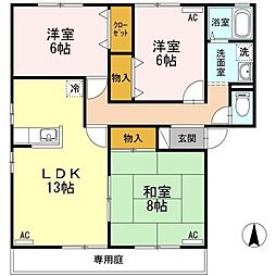 明心館 3LDKの間取図画像