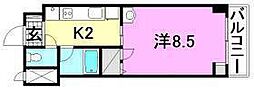 メゾン・ド・リオス 1Kの間取図画像