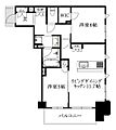 クレアホームズ松山大街道ザ・プレミアム4階13.3万円