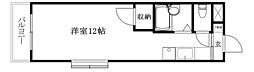 ルミウス南斎院 ワンルームの間取図画像