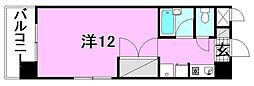エトワール和泉 ワンルームの間取図画像