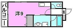 ALLURE愛大医学部前 ワンルームの間取図画像