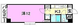 ベルメゾン生石北 1Kの間取図画像