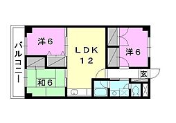 グランジュール 3LDKの間取図画像