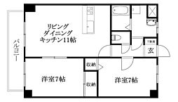 ビッグウエスト3 2LDKの間取図画像