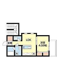 間取図画像 1LDK