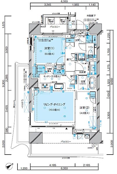 間取りを拡大表示