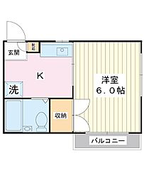 間取図画像 1K
