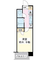 ベンド西千葉 1Kの間取図画像