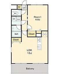 WAIOLI 1LDKの間取図画像