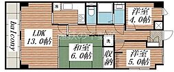 リアライズ城北 3LDKの間取図画像