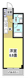 エムケー木戸 ワンルームの間取図画像