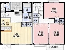 リュミエール 3LDKの間取図画像