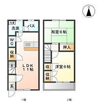 アベニュー平野III 003 ｜ 静岡県掛川市緑ケ丘２丁目10-4（賃貸アパート2LDK・2階・56.30㎡） その2