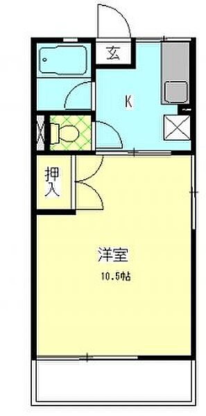 シティハイム藍 201｜静岡県磐田市城之崎４丁目(賃貸アパート1K・2階・27.43㎡)の写真 その2