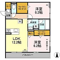 Advance 301 ｜ 静岡県浜松市中央区佐藤１丁目31-29（賃貸アパート2LDK・3階・60.39㎡） その2