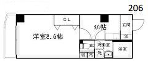 ゴールドサークル尾張町 206｜静岡県浜松市中央区尾張町(賃貸マンション1K・2階・30.26㎡)の写真 その2