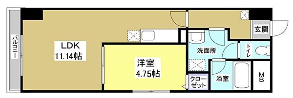 サウスコート 808｜静岡県浜松市中央区海老塚１丁目(賃貸マンション1LDK・8階・38.14㎡)の写真 その2