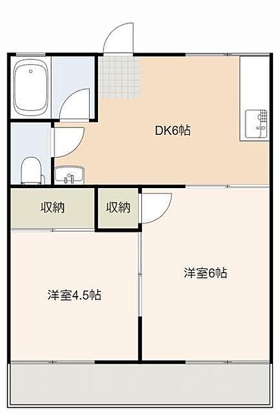 ガーデンハイツ黒澤 103｜静岡県浜松市中央区三島町(賃貸アパート2DK・1階・30.36㎡)の写真 その2