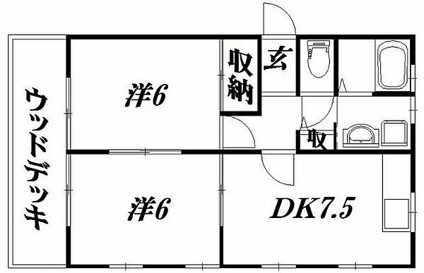 レナード静和 101｜静岡県浜松市中央区小豆餅１丁目(賃貸アパート2DK・1階・44.71㎡)の写真 その2