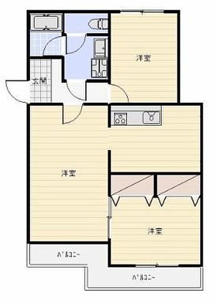 ローザンヌV 101｜静岡県浜松市中央区丸塚町(賃貸マンション2LDK・1階・59.04㎡)の写真 その2