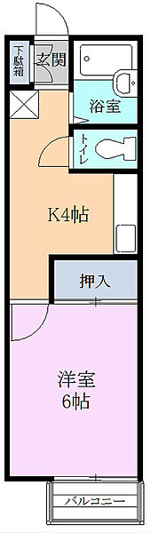 ニューシティ今之浦 204｜静岡県磐田市今之浦５丁目(賃貸アパート1K・2階・24.84㎡)の写真 その2