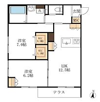 HEBEL　MAISON　SOCIA 202 ｜ 静岡県浜松市中央区上浅田２丁目6-11（賃貸マンション2LDK・2階・62.83㎡） その2