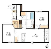 HEBEL　MAISON　SOCIA 201 ｜ 静岡県浜松市中央区上浅田２丁目6-11（賃貸マンション2LDK・2階・63.66㎡） その2